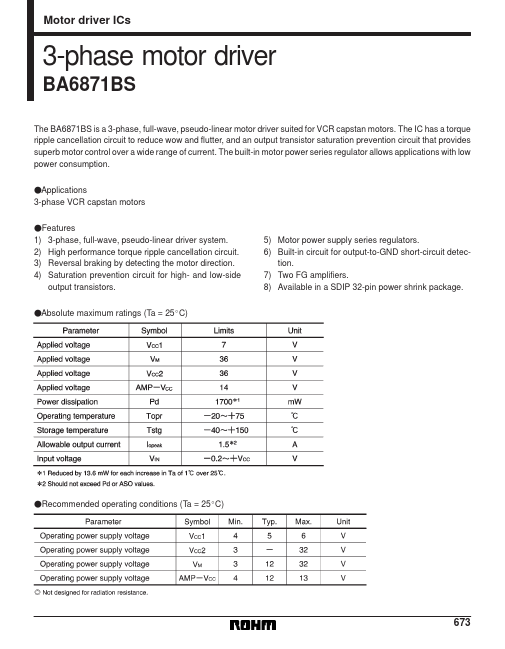 <?=BA6871BS?> डेटा पत्रक पीडीएफ