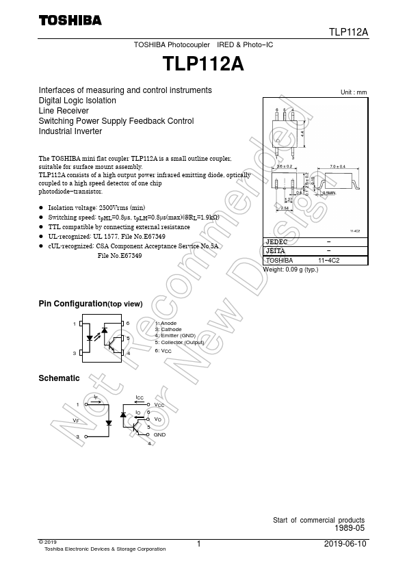 TLP112A Toshiba Semiconductor