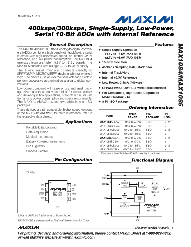 MAX1084 Maxim