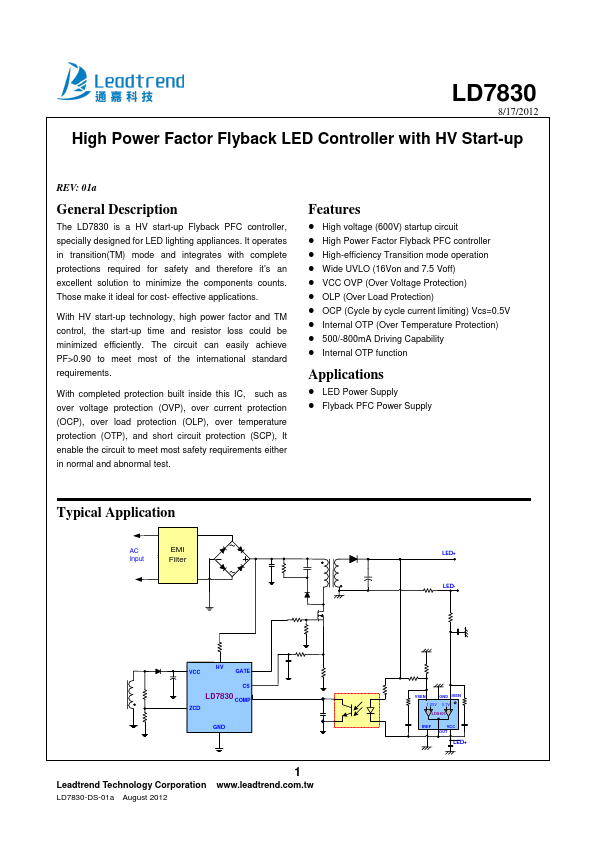 LD7830 Leadtrend