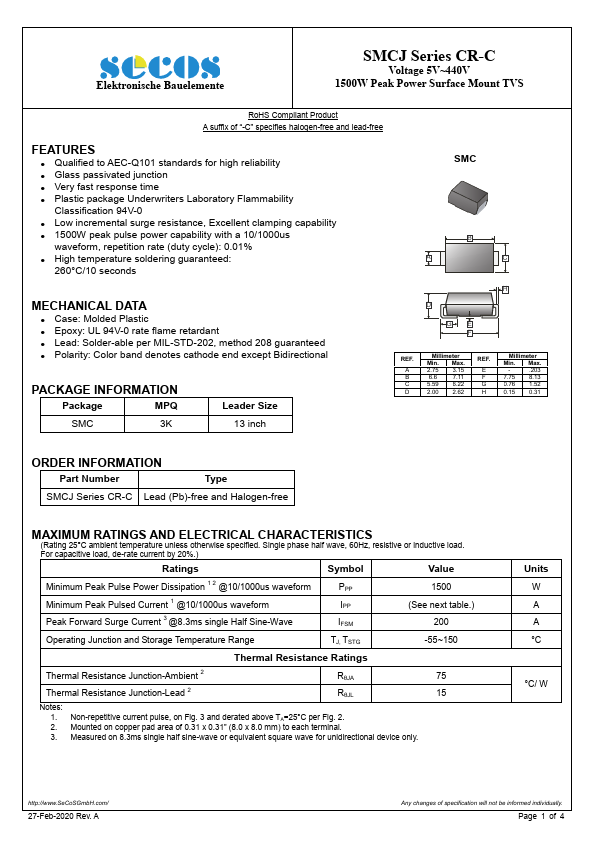 SMCJ5.0ACR-C