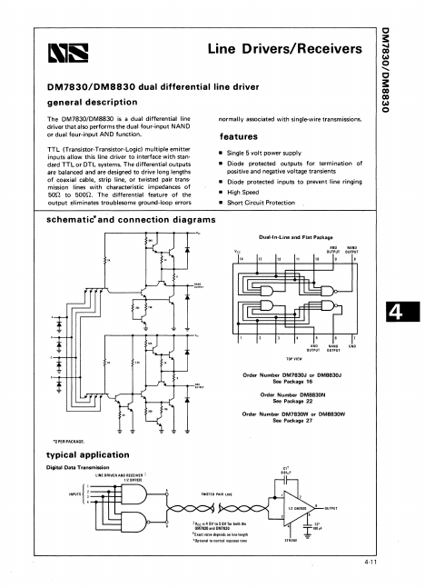 DM8830 National Semiconductor