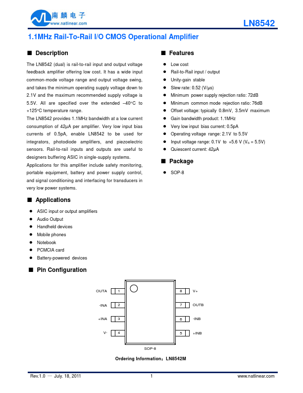 LN8542 natlinear