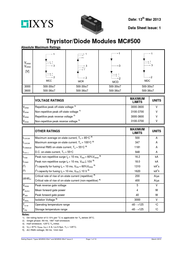 <?=MDC500-36io7?> डेटा पत्रक पीडीएफ