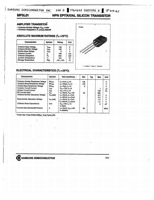 MPSL01 Samsung semiconductor