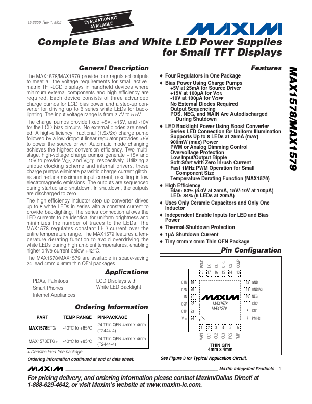 MAX1578 Maxim Integrated Products