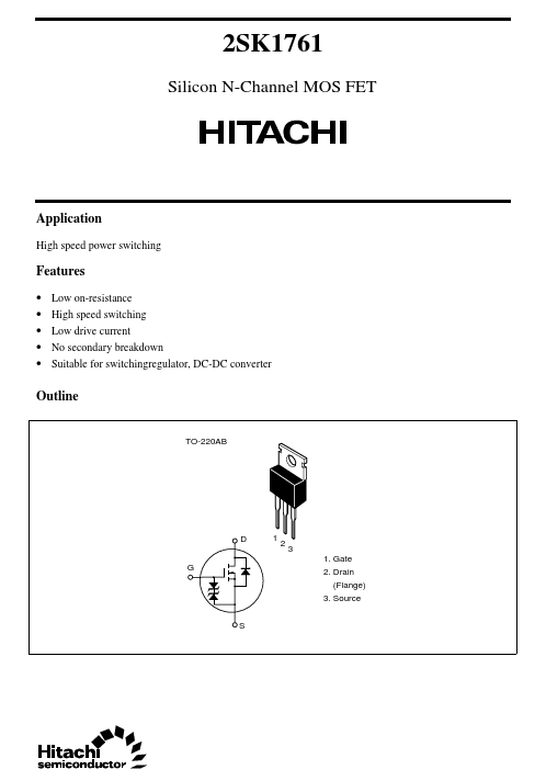 2SK176 Hitachi Semiconductor