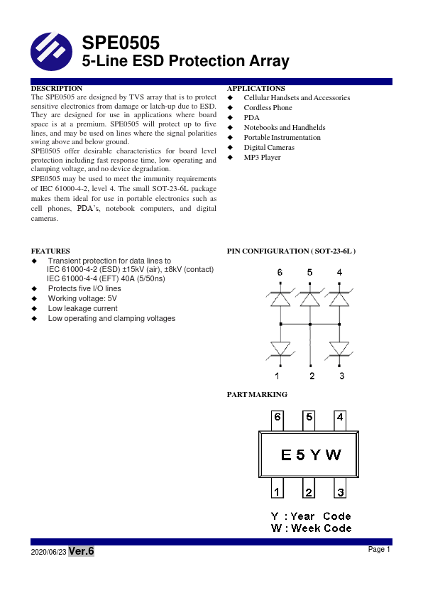 <?=SPE0505?> डेटा पत्रक पीडीएफ