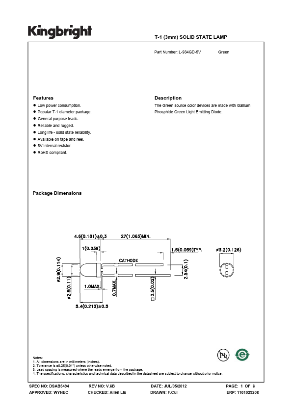 L-934GD-5V