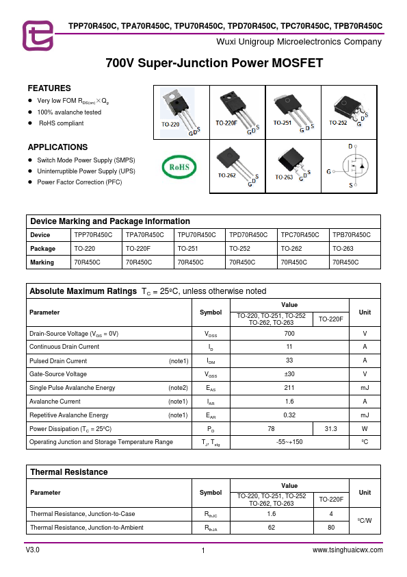 TPD70R450C