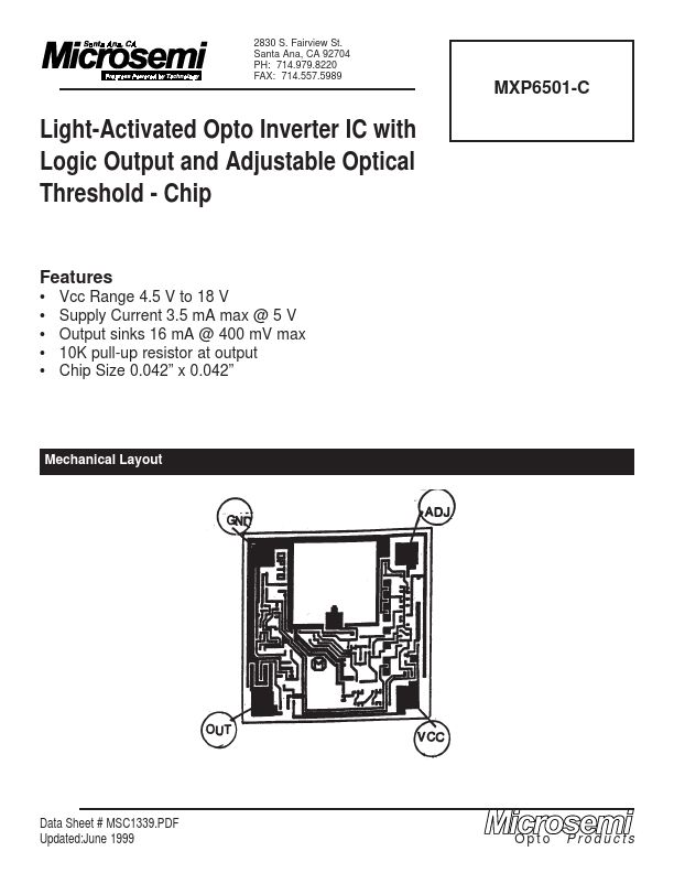 MXP6501-C Microsemi