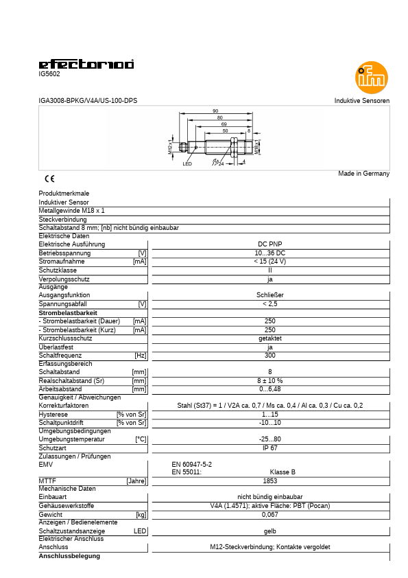 <?=IG5602?> डेटा पत्रक पीडीएफ