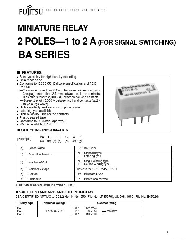 <?=BA-12W-K?> डेटा पत्रक पीडीएफ