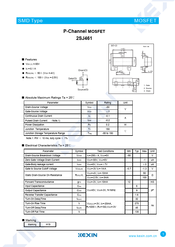 2SJ461 Kexin