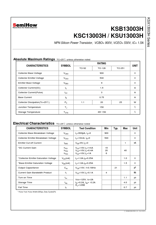 KSB13003H