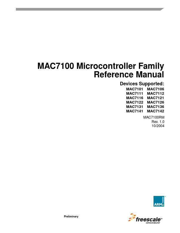 MAC7106 Freescale Semiconductor