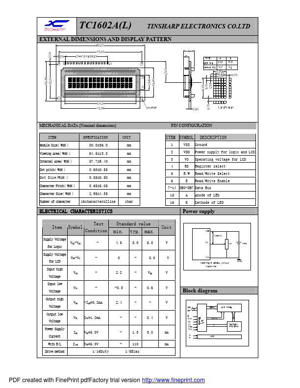 TC1602A