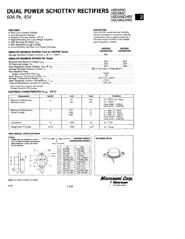 USD345CHR2