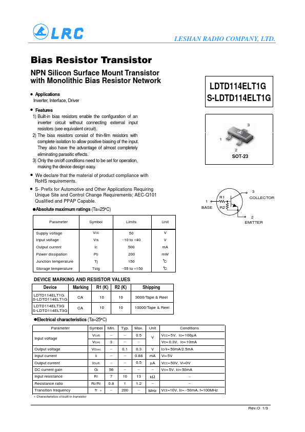 LDTD114ELT3G