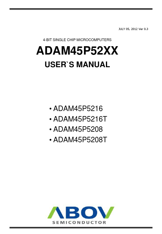 <?=ADAM45P5216T?> डेटा पत्रक पीडीएफ