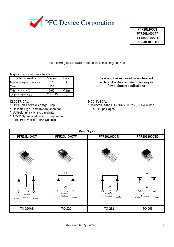 PFR20L100CT