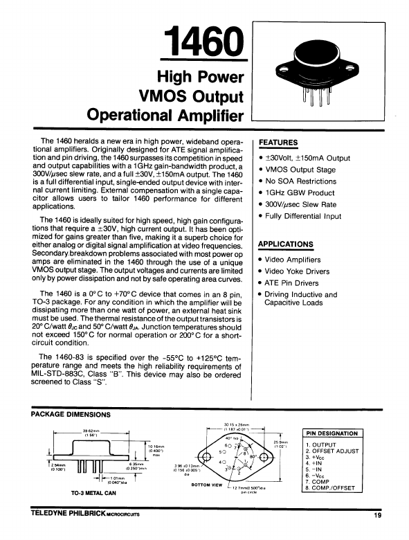 1460 Telcom Semiconductor