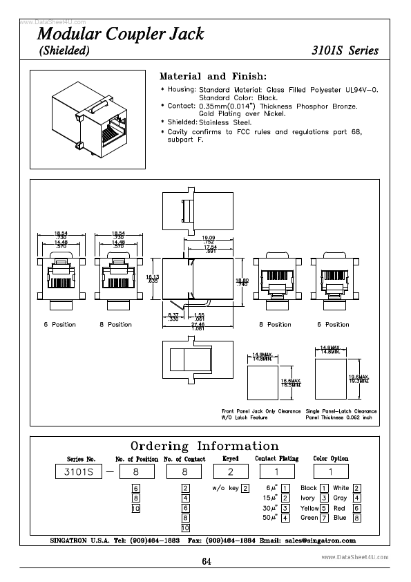 3101S-8821 Singatron