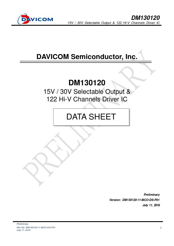 DM130120 DAVICOM