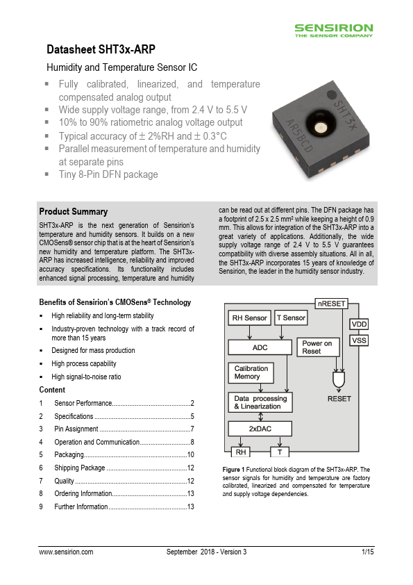<?=SHT30-ARP?> डेटा पत्रक पीडीएफ