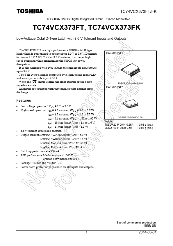 TC74VCX373FK