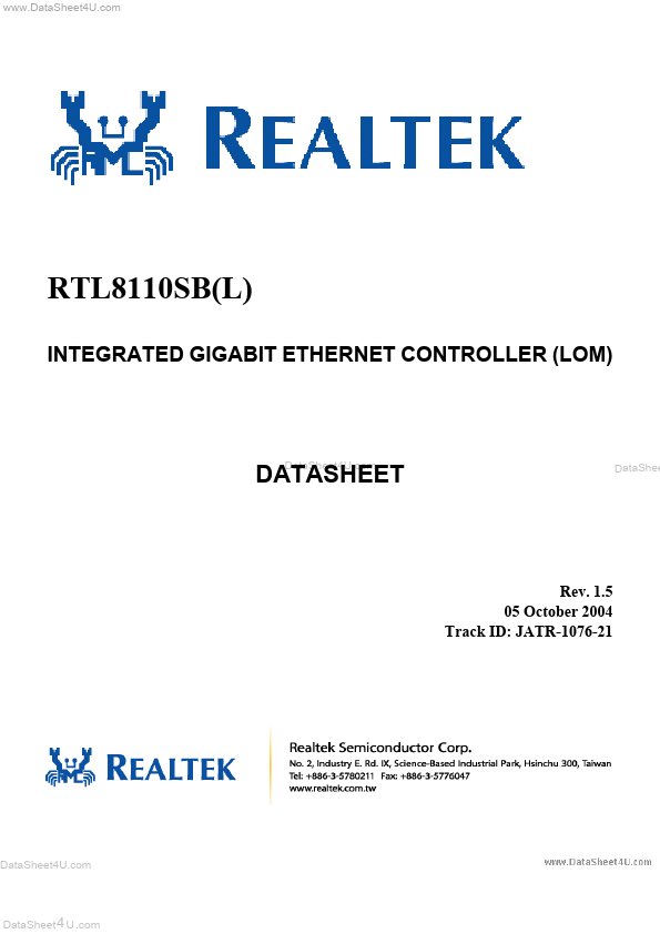 RTL8110SBL Realtek Microelectronics