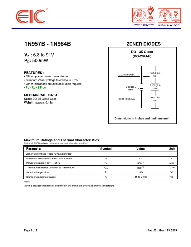 1N976B EIC