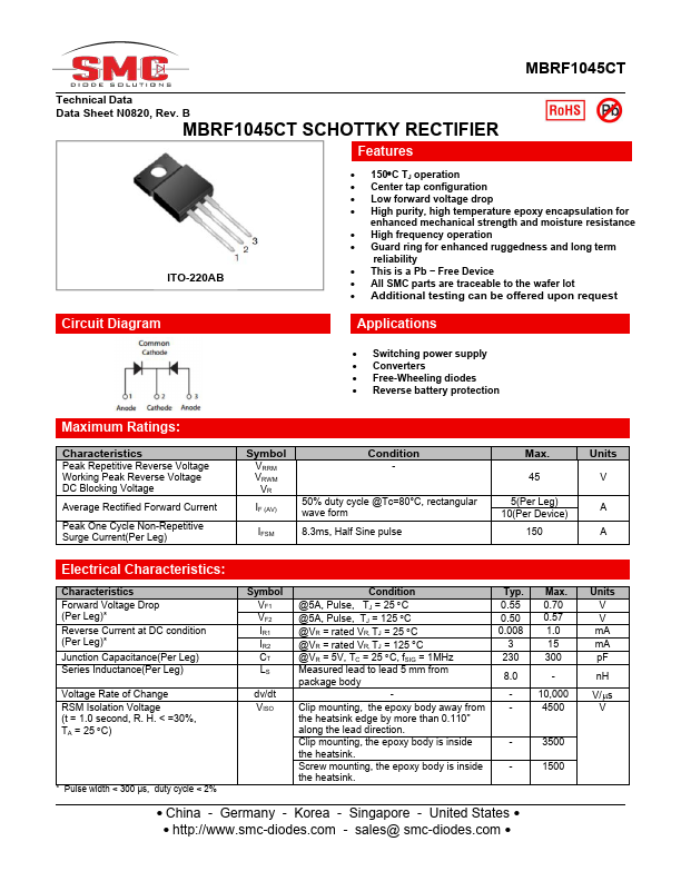 MBRF1045CT