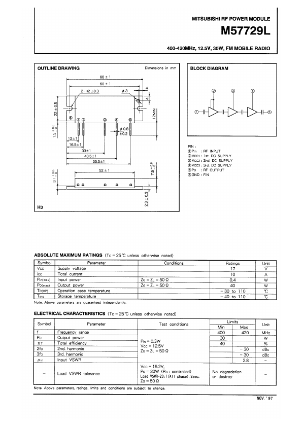 M57729L Mitsubishi