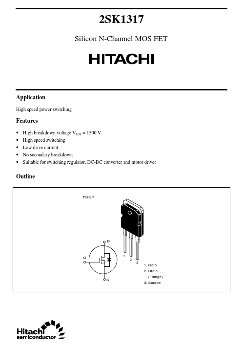 2SK1317 Hitachi Semiconductor