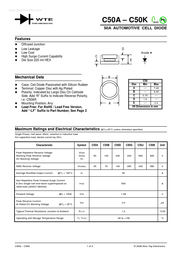 C50J Won-Top Electronics