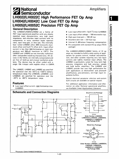 LH0022C National Semiconductor