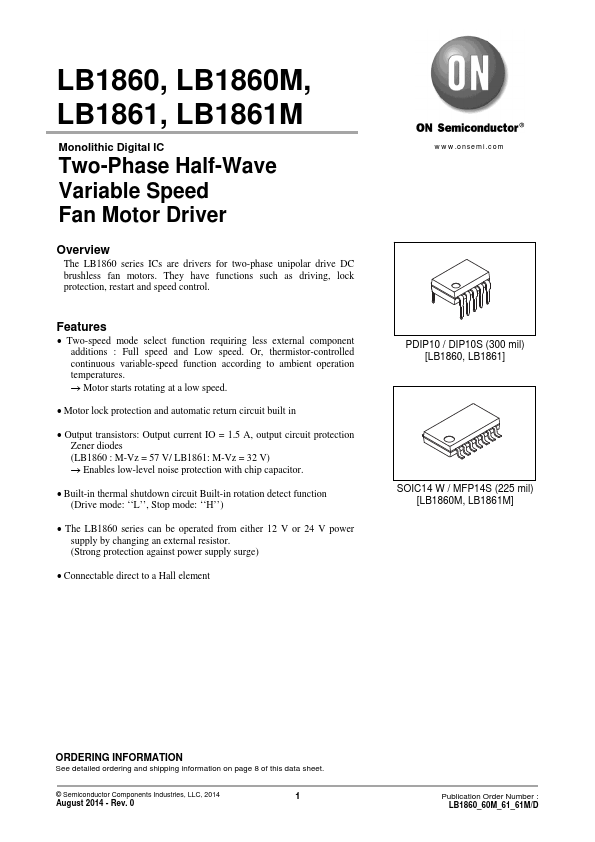 LB1861 ON Semiconductor