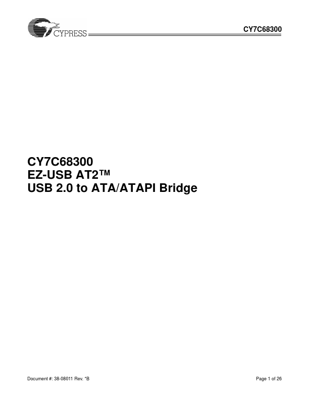 CY7C68300 Cypress Semiconductor