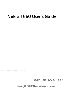 <?=Nokia-1650?> डेटा पत्रक पीडीएफ