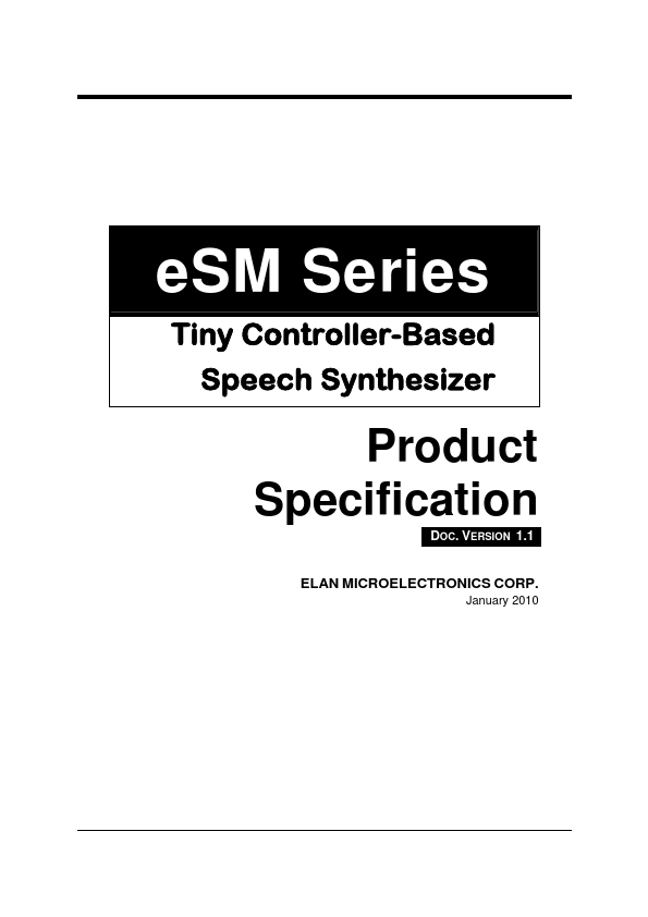 eSM003 ELAN Microelectronics