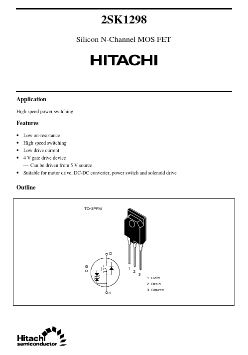 2SK1298 Hitachi Semiconductor