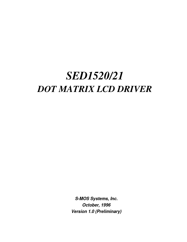 SED1521 ETC