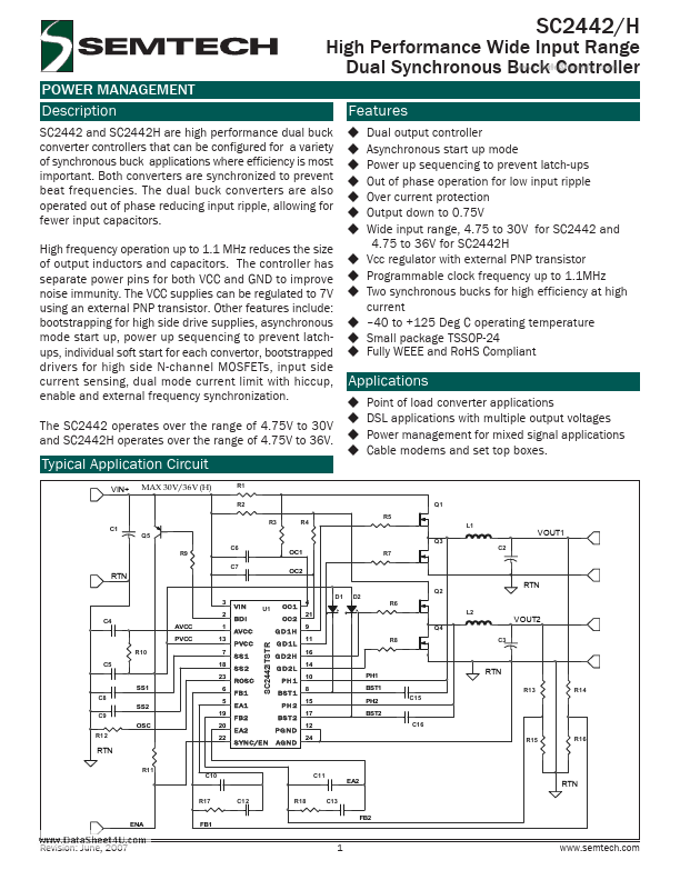 SC2442 Semtech Corporation