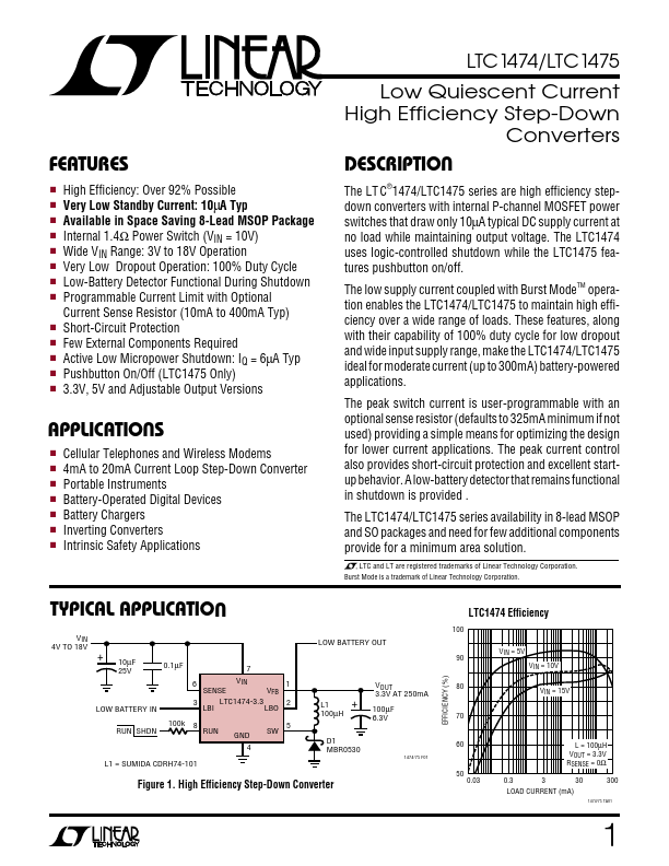 LTC1474 Linear Technology