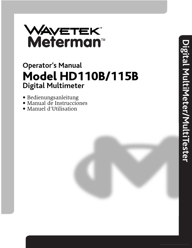HD110B Meterman