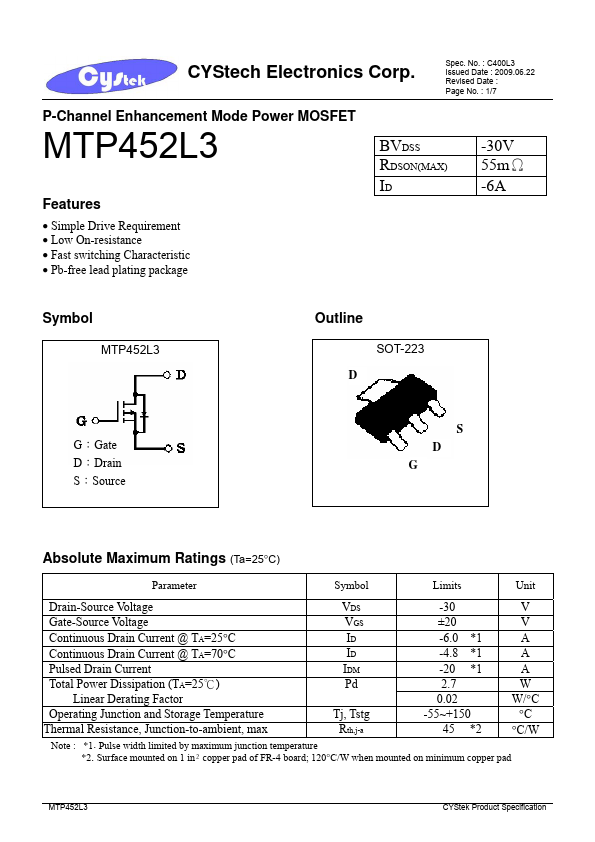 <?=MTP452L3?> डेटा पत्रक पीडीएफ