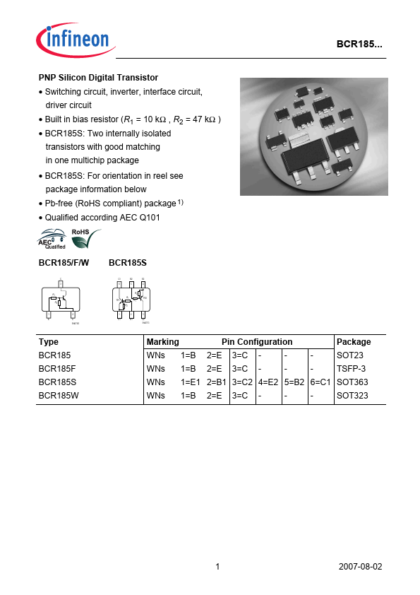 BCR185S Infineon Technologies AG