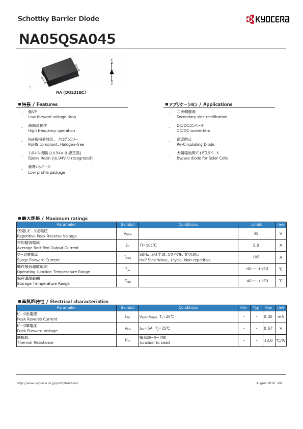 NA05QSA045 Kyocera