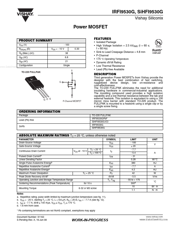 SiHFI9530G